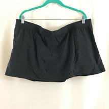 Aqua Green Womens Swim Skort Skirt Pull On Stretch Basic Black Size 24W/26W - £11.40 GBP