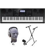 Casio Wk-7600 Ppk 76-Key Premium Portable Keyboard Package With Headphones, - £484.84 GBP