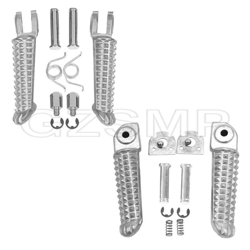 Motorcycle Front Rear Footrests Foot pegs For Yamaha YZF R1 1998-2021 R6 - $17.32+