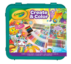 Crayola Epic Create &amp; Color Art Coloring Case 75 Pieces Boys and Girls, Child - £19.30 GBP