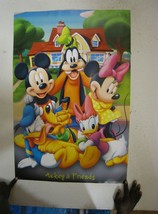Mickey Mouse Poster Minnie Donald Duck Daisy Pluto Walt Disney and Friends - £56.72 GBP