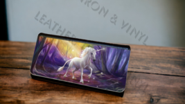 Women&#39;s Trifold Wallet - Unicorn Purple Design - $24.95