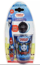Thomas &amp; Friends Soft Toothbrush Brush Buddies Cap Rinsing Cup Child Gif... - $18.24 CAD