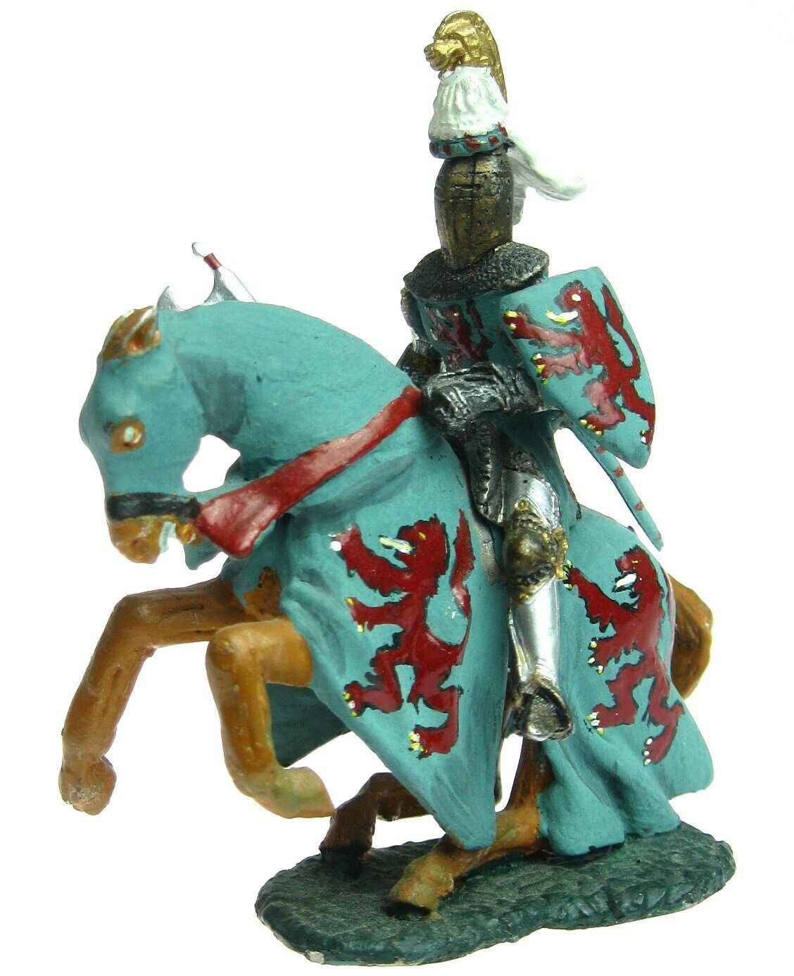 Mounted Medieval Knight Herald Jousting/Battle 54mm  Toy Soldier - £28.03 GBP