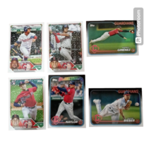Cleveland Guardians 6 Cards Lot 2023-24 Topps Baseball Card - £4.41 GBP