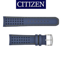 Citizen BJ7007-02L ECO-DRIVE Blue watch band 22mm STRAP yellow stitches - £69.46 GBP