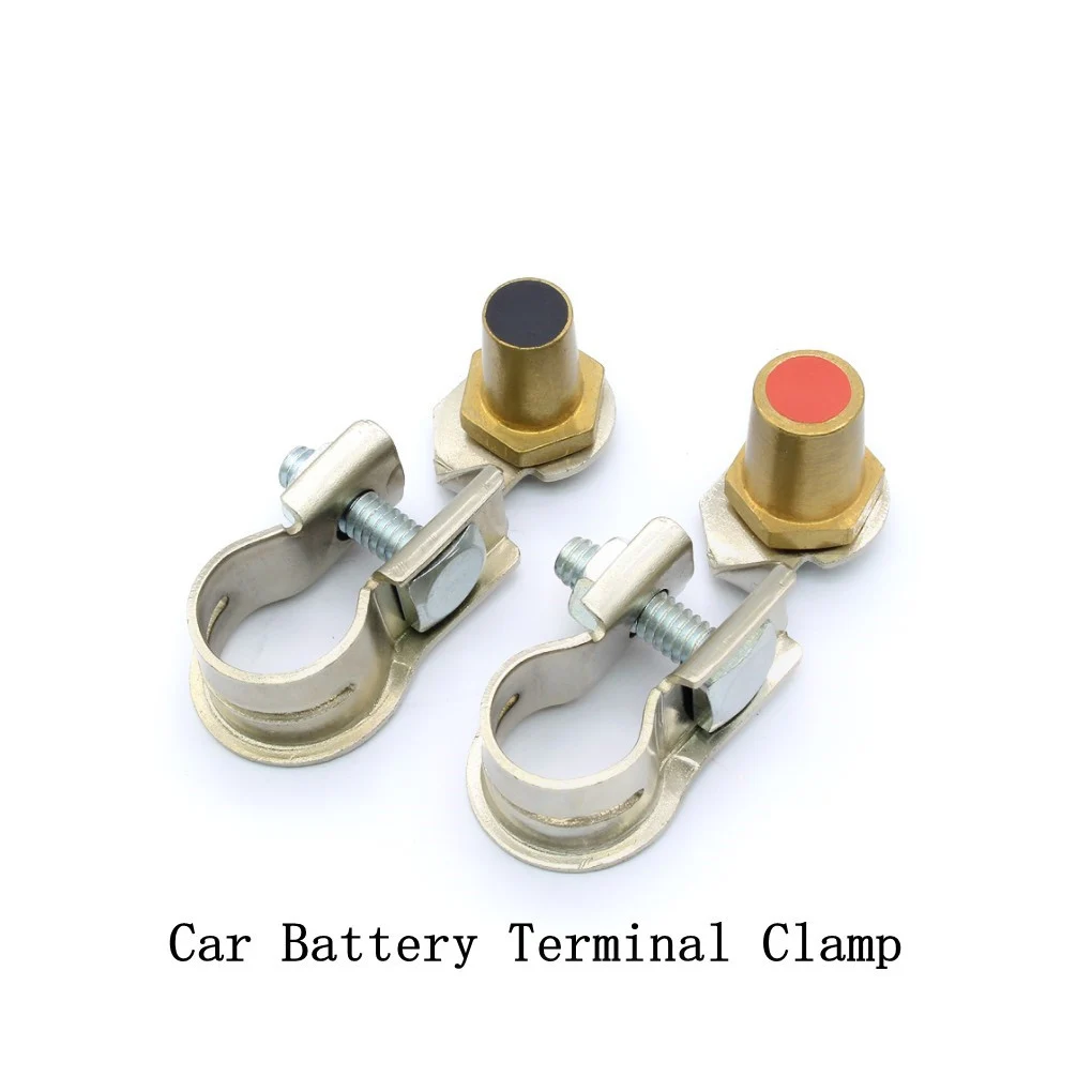 2 Pcs Terminals Clamp Compact Size Car Supplies Tightness Battery Clip - £11.86 GBP