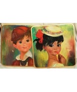 Win-El-Ware Coasters Table Mats Set 6 Children Boys Girls Original Case ... - $13.85