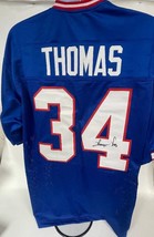 Thurman Thomas Signed Autographed Buffalo Bills Football Jersey - COA Holos - £72.54 GBP