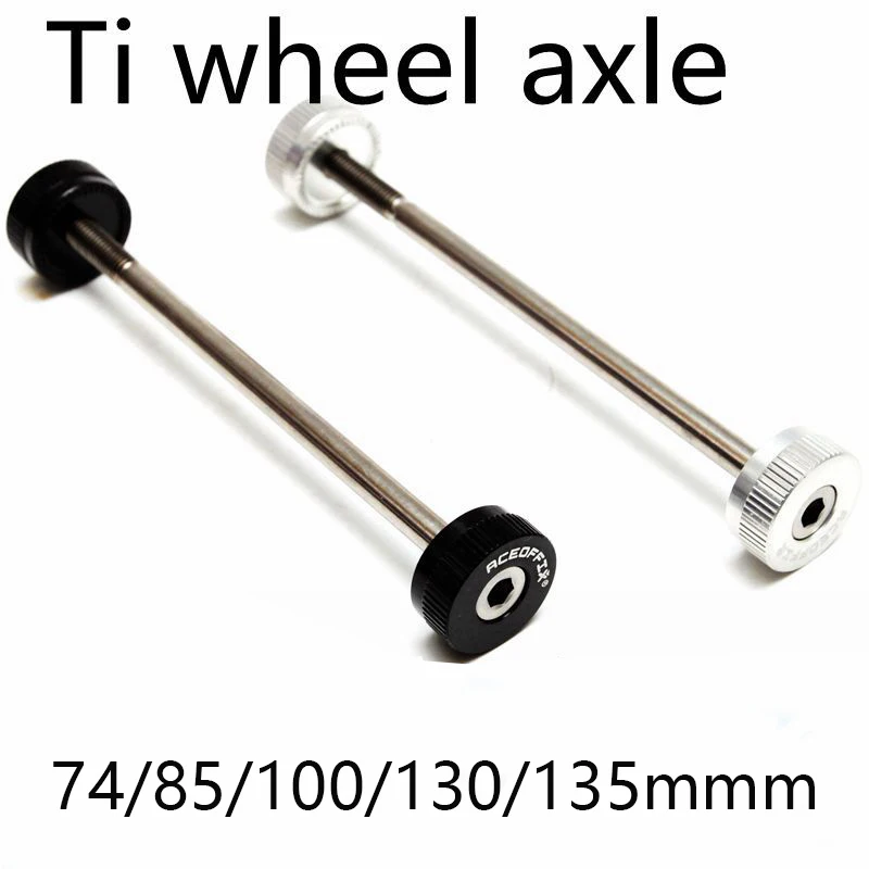 74 85 100 130 135mm Titanium Ti bike hub axle for  folding bike MTB road bicycle - $126.94