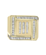 1.00 Carat Baguette Cut Channel Setting Diamonds Mens Ring 14K Yellow Gold - £1,243.61 GBP