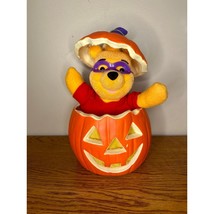 Vintage Winnie The Pooh in Pumpkin Animated Lite Halloween Telco Motionettes 90s - £22.33 GBP