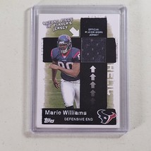 Mario Williams Rookie Card Player Worn Jersey Relic #5/6 Rare 2006 Topps - $7.99