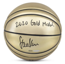 Steve Kerr Autographed &quot;2020 Gold Medal&quot; Molten Gold Basketball UDA LE 20 - £629.77 GBP