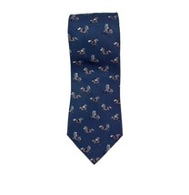 HERMES Tie Silk Necktie Whimsical Galloping Horses Pattern Equestrian - £72.12 GBP