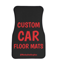 Personalized Car Floor Mats, Custom Auto Accessories, Customizable Car Rugs - £41.30 GBP+