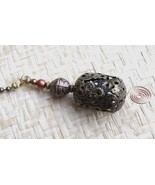 Elegant Handcrafted Filigree Ceiling Fan Pull Earthtones - $14.55 CAD