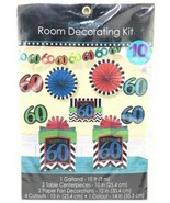 Amscan 60Th Birthday Celebration Room Decoration Kit Party Supplies 10 P... - £6.87 GBP