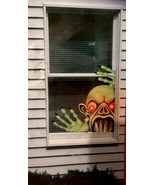 Halloween Light Up Corner Creature Monster Window Cover W/ Flashing Eyes... - £5.20 GBP