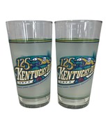 Set of 2 Kentucky Derby Mint Julep Glasses – 1999 125th Official Aramark... - $435.95 MXN