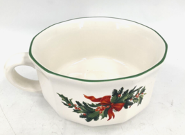 Pfaltzgraff Christmas Heritage Handled Soup Mug Chili Large Holiday Excellent - £27.05 GBP