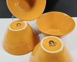 4 Euro Ceramica Mustard Soup Cereal Bowls Set Scallop Serve Dishes Portu... - $66.20