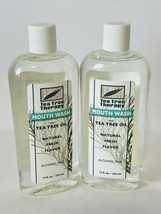 2 X Tea Tree Therapy Mouthwash with Tea Tree Oil Fresh Flavor 12 fl oz -Exp 1/26 - £17.33 GBP