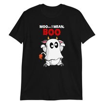 PersonalizedBee Moo I Mean Boo Halloween T-Shirt Costume Funny Sarcastic Graphic - £15.59 GBP+