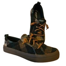 Sperry Top Sider Sneakers Womens 9 Crest Vibe Wool Plaid Leather Laces Boot Shoe - £35.28 GBP