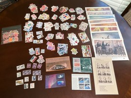 Lot Of U.S. Mint Postage Stamps $168 FV + Extras 5c to $5 Full Gum - £72.68 GBP