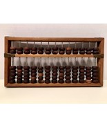 Vintage Chinese Wooden Abacus 13 Rods 91 Beads Brass Joints Handmade Cal... - £27.93 GBP