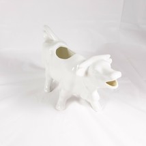 White Cow With Bell Creamer Ceramic Vintage Farmhouse Country Decor - £13.86 GBP