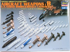 Hasegawa Aircraft Weapons: B U.S. Guided Bombs & Rocket Launchers 1/48  X48-2 - $16.75