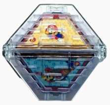 Super Mario Bros Vtg. 1997 8-Sided Plastica Double Sided Piramide Maze Puzzle - £12.23 GBP