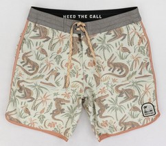 Howler Bros Board Shorts Mens 33 Swim Alligator Hawaiian Print Trunks St... - $30.60