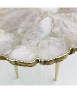 Rose Quartz Agate Organic Edge Side/Coffee Table - $264.00+