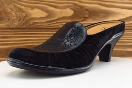 Sofft Size 8.5 Women Heel Mule Black Leather Narrow - £15.76 GBP