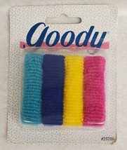 Vintage 1995 Goody 4 Terry Stretch Ponytail Holders Scrunchies NOS #28266 - £19.34 GBP