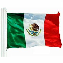 3x5 Polyester MEXICO FLAG Mexican Country Outdoor Banner Grommets 100D F... - £10.93 GBP