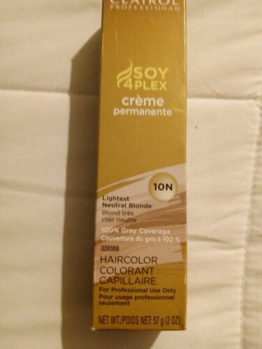 Clairol Soy4Plex Creme Permanent Hair Color Gray Busters 10N Lightest Ne... - $3.49