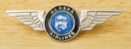 Vintage Advertising Alaska Airlines Logo Toy Metal Junior Pilot Wings - $237.75 MXN