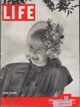 ORIGINAL Vintage Life Magazine April 15 1946 Spring Fashions - £23.45 GBP