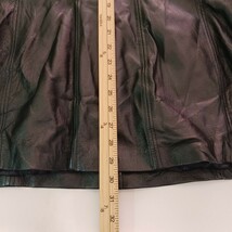 East 5th Women's Black Genuine Leather Full Button Coat Jacket Size XL image 5