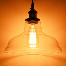 Aplus Industrial Pendant Lamp Chandelier Vintage Ceiling Light Glass Fixture - £65.00 GBP