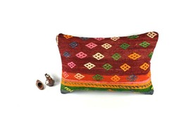 16x24 Kilim Pillow Cover Handmade Vintage Anatolian Lumbar Cushion Cover A2712 - $19.36