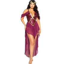 Roma Costume Womens S WINE GODDESS Costume/Cosplay/Renaissance Purple/Gold - £27.24 GBP