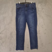 Democracy Womens AB Solution Jeans Size 10  Blue Med Wash Mid Rise Casual Street - £15.08 GBP