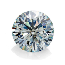 Loose Moissanite Round Cut Off White Ice Blue Brilliant Cut Diamond For Jewelry - £4.32 GBP+