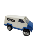 Tonka Mites Van White &amp; Blue 4&quot; long Diecast Vehicle Made in USA Vintage... - £10.01 GBP