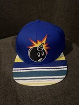 Adam Bomb The Hundreds Snapback Hat Blue With Stripes Rare One Size Snapback Cap - £21.72 GBP